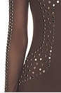 view 5 of 4 ROBE SHAILENE STUDDED MESH in Espresso