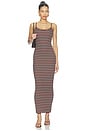 view 1 of 4 ROBE ASHLYN COZY RIB in Chocolate Stripe