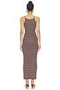 view 4 of 4 ROBE ASHLYN COZY RIB in Chocolate Stripe