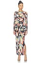 view 1 of 3 Phyll Dress in Brandy Butterfly