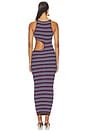 view 4 of 4 Simmons Dress in Chocolate Stripe