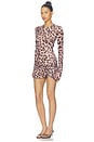 view 2 of 3 Mirza Dress in Warmth Leopard