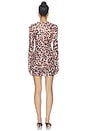 view 4 of 3 Mirza Dress in Warmth Leopard