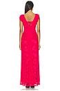 view 4 of 4 Trista Ruffle Dress in Kiss Red
