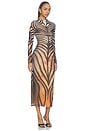 view 2 of 3 Juniper Mesh Dress in Snake Stripe