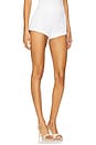 view 3 of 6 The Lace Short in White