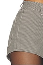 view 6 of 6 The High Rise Ultra Hot Short in Black Cream Houndstooth