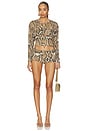view 5 of 6 Justina Short in Natural Snake