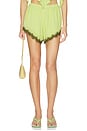 view 1 of 7 Priah Short in Lime Pin Dot