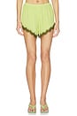 view 2 of 7 Priah Short in Lime Pin Dot