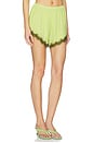 view 3 of 7 Priah Short in Lime Pin Dot