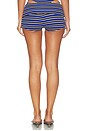view 5 of 6 Justina Short in Indigo Stripe