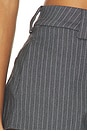 view 8 of 7 Minsk Tailored Short in Grey Stripe