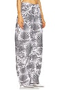 view 2 of 6 Rhett Carpenter Barrel Pant in Zebra Print