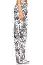 view 3 of 6 Rhett Carpenter Barrel Pant in Zebra Print