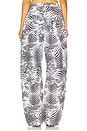 view 4 of 6 Rhett Carpenter Barrel Pant in Zebra Print