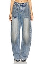 view 1 of 6 Rhett Carpenter Barrel Pant in Dusty Tint Wash