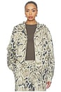 view 1 of 6 Cameron French Terry Hoodie in Twill Leopard