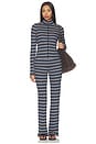 view 5 of 5 Navarro Zip Up Top in Slate Stripe