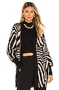 view 1 of 4 Fulton Sweater in Brown & Noir Zebra