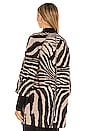 view 3 of 4 Fulton Sweater in Brown & Noir Zebra