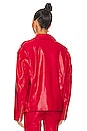 view 4 of 5 Faux Leather Blaise Jacket in Jester Red