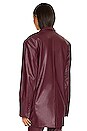 view 4 of 5 Agnes Vegan Leather Blazer in Port Royale