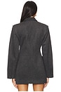 view 5 of 8 The Pinched Waist Blazer in Grey Tweed