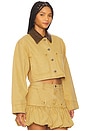 view 2 of 4 Wrenley Cropped Jacket in Beige Khaki