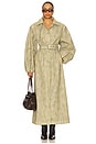 view 1 of 3 The Carrington Maxi Trench Coat in Custard Cream