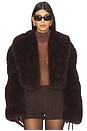 view 1 of 4 Stephanie Faux Fur Coat in Java