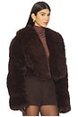 view 2 of 4 Stephanie Faux Fur Coat in Java