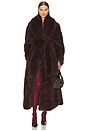 view 1 of 4 Lisbon Maxi Faux Fur Coat in Java