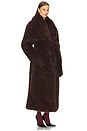 view 3 of 4 Lisbon Maxi Faux Fur Coat in Java