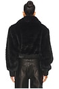 view 3 of 4 Adelaide Faux Fur Bomber Jacket in Noir Fur