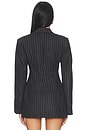 view 3 of 5 Jemima Blazer in Dark Grey Stripe