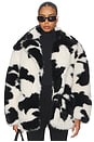 view 2 of 11 Livingston Faux Fur Jacket in Cattle Print Fur