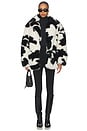 view 5 of 11 Livingston Faux Fur Jacket in Cattle Print Fur