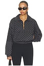 view 1 of 5 Virgo Half Zip Pullover in Noir Micro Dot