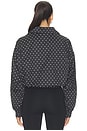 view 4 of 5 Virgo Half Zip Pullover in Noir Micro Dot