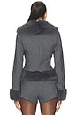 view 5 of 6 Clarra Jacket in Grey Stripe