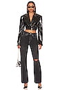 view 4 of 4 Petra Cropped Blazer in Noir