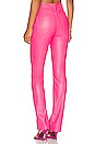 view 3 of 4 Heston Faux Leather Pant in Azalea Pink