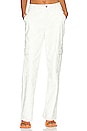 view 1 of 4 PANTALON CUIR VÉGÉTALIEN NOE in Blanc Python