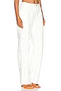 view 2 of 4 PANTALON CUIR VÉGÉTALIEN NOE in Blanc Python