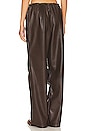 view 4 of 5 Faux Leather Frankie Parachute Pants in Java