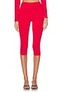 view 1 of 6 Ettie Capri Legging in Kiss Red