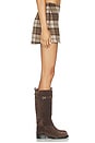 view 3 of 6 THE LOW RISE FUR MINI スカート in Brown & Tan
