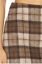view 6 of 6 THE LOW RISE FUR MINI スカート in Brown & Tan
