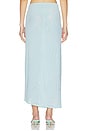 view 4 of 6 Lorli Burnout Velvet Skirt in Bluebell Paisley